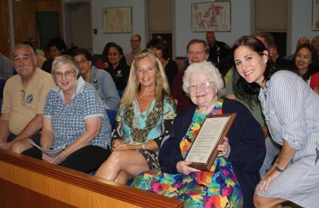 Judy Peters Honored by Township Committee
